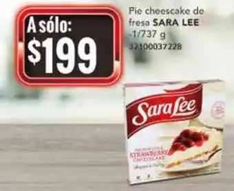 City Club Sara Lee Pie Cheesecake de Fresa 1/737g oferta