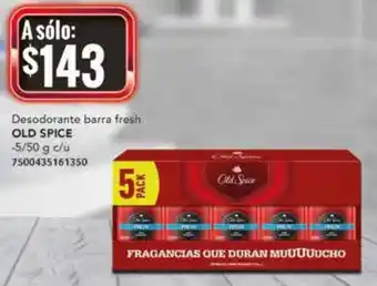 City Club Old Spice Desodorante Barra Fresh 5/50g oferta