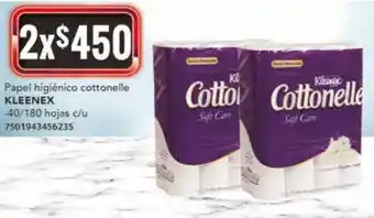 Kleenex Papel Higiénico Cottonelle 2/40/180 hojas