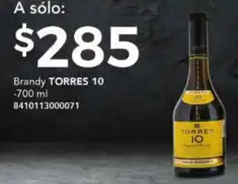 City Club Torres 10 Brandy 700ml oferta