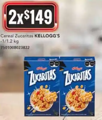 Kellogg's Cereal Zucaritas 2/1.2kg