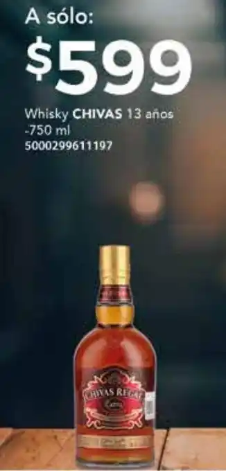 City Club Chivas Whisky 13 años 750ml oferta