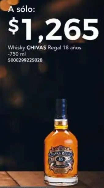City Club Chivas Whisky Regal 18 años 750ml oferta