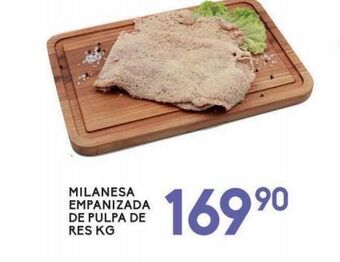 Alsuper Milanesa empanizada de pulpa de res oferta