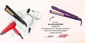 DelSol Alaciadora conair 1,5" doble ceramica oferta