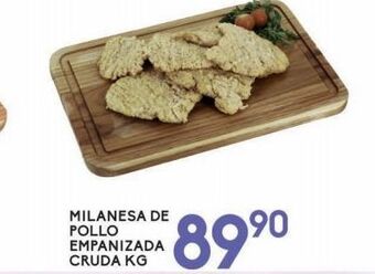 Alsuper Milanesa de pollo empanizada cruda oferta