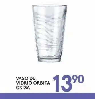 Alsuper Vaso de vidrio orbita crisa oferta
