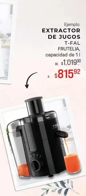 Woolworth Extractor de jugos t-fal oferta