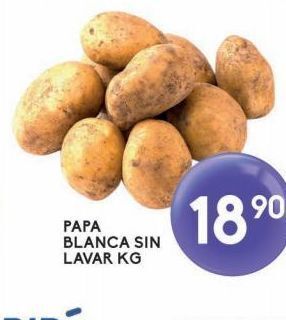 Alsuper Papa blanca sin lavar kg oferta