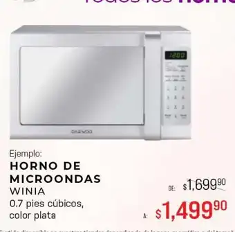 Horno de microondas winia 0,7pie3