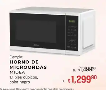 Horno de microondas midea 11pie3
