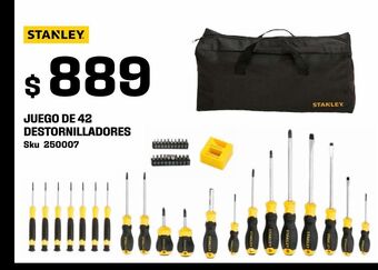 Sodimac Homecenter Juego de 42 destornilladores marca stanley. oferta
