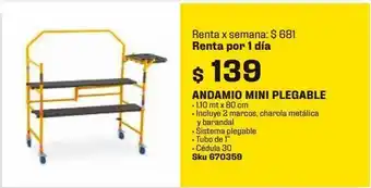 Sodimac Homecenter Andamio mini plegable oferta