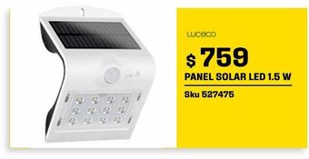 Panel solar led de 1.5w blanco