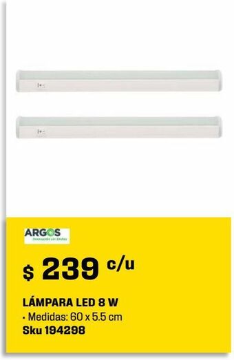 Sodimac Homecenter Lámapra led 8 w 100-240 v 60 hz oferta