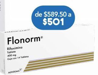 Farmacia San Pablo Flonorm tab 400mg caj c/14 oferta