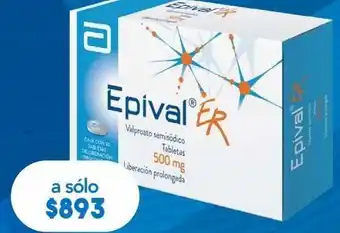 Epival er tab 500mg caj c/30