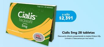 Farmacia San Pablo Cialis tab 5mg caj c/28 oferta