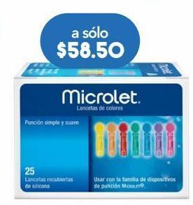 Farmacia San Pablo Microlet lancetas caj c/25 oferta
