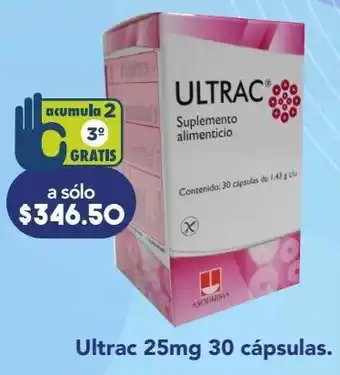 Farmacia San Pablo Ultrac cap 25mg fra c/30 oferta