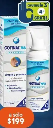 Farmacia San Pablo Gotinal agua de mar defense c/100ml oferta