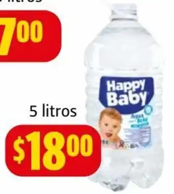 Farmacias Guadalajara Agua Natural Happy Baby 5 Litros oferta