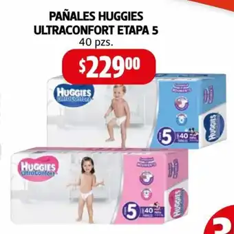 Farmacias Guadalajara Pañales Huggies Ultraconfort Etapa 5 40 pzs oferta