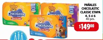 Farmacias Guadalajara Pañales Chicolastic Classic Etapa 4,5 o 6 oferta