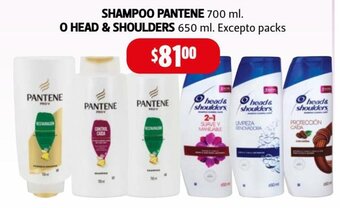 Farmacias Guadalajara Shampoo Pantene 700 ml o Head & Shoulders 650 ml Excepto packs oferta