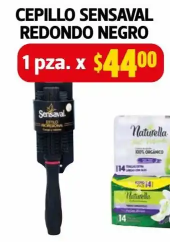 Farmacias Guadalajara Cepillo Sensaval Redondo Negro 1 pza oferta