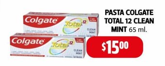 Farmacias Guadalajara Pasta Colgate Total 12 clean Mint 65 ml oferta