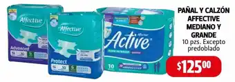 Farmacias Guadalajara Pañal Y Calzon Affective Mediano Y Grande 10 pzs Excepto predoblado oferta