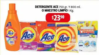 Detergente Ace 750 gr Y 800 ml o Maestro Limpio 1kg
