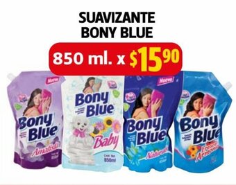 Farmacias Guadalajara Suavizante Bony Blue 850 ml oferta