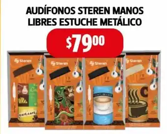 Audifonos Steren Manos Libres Estuche Metalico
