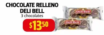 Farmacias Guadalajara Chocolate Relleno Deli Bell 3 Chocolates oferta