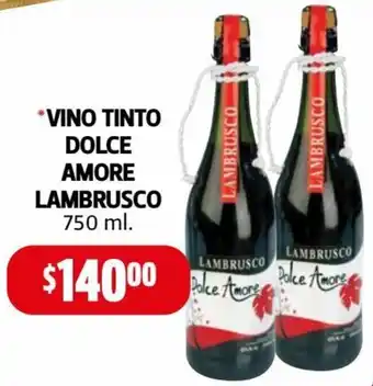 Vino Tinto Dolce Amore Lambrusco 750 ml