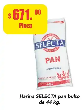 Harina SELECTA pan bulto de 44 kg