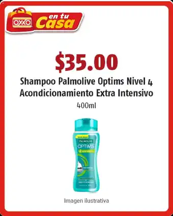 Shampoo Palmolive Optims Nivel 4 Acondicionamiento Extra Intensivo 400 ml
