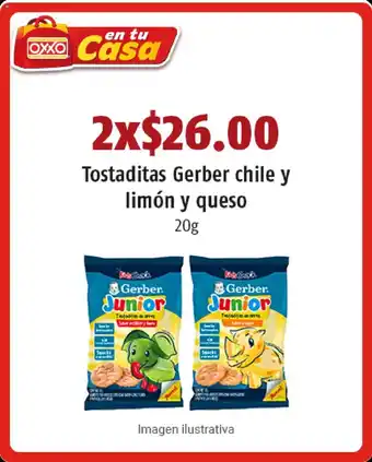 Tostaditas Gerber Chile y Limon y Queso 20g