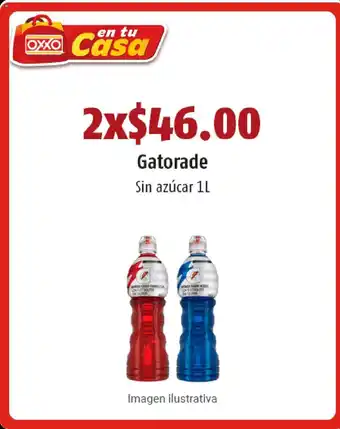 OXXO Gatorade Sin Azucar 1L oferta