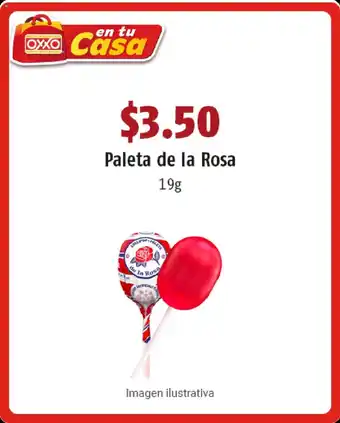 OXXO Paleta de la Rosa 19g oferta