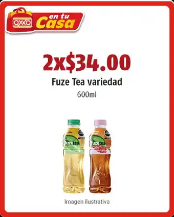 OXXO Fuze Tea Variedad 600 ml oferta