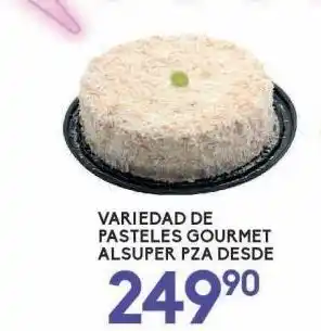 Alsuper Variedad de pasteles gourmet oferta