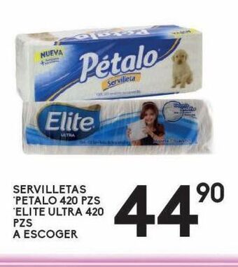 Alsuper Servilletas petalo 420 pzs oferta
