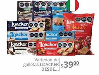 La Comer Variedad de galletas loacker oferta
