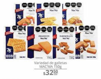 La Comer Variedad de galletas mac'ma 150g oferta