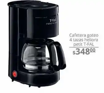 Cafetera de goteo 4 tazas heliora petit t-fal