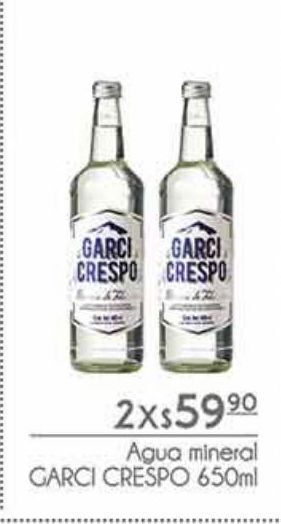 Fresko Agua mineral garci crespo 650ml x 2un oferta