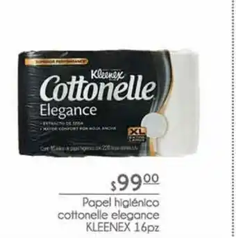 Papel higiénico cottonelle elegance kleenex 16pz